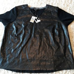 Black Studded Blouse